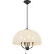 Alora Mood Crosby Pendant Ceiling Light in Matte Black