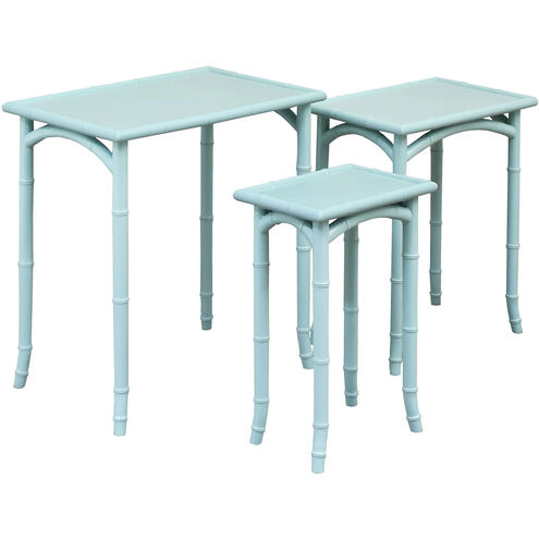 Lifestyle 24 X 23 inch Aqua Accent Table