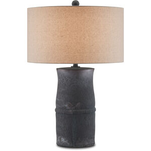 Croft 30 inch Satin Dark Gray Table Lamp Portable Light
