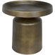 Lee 19 X 19 inch Aged Brass Side Table