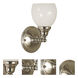 Sheraton 1 Light 6 inch Brushed Nickel Sconce Wall Light