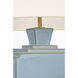 Thomas O'Brien Meurice 27 inch 15 watt Silk Blue Table Lamp Portable Light