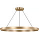 Aro LED 36 inch Satin Brass Chandelier Ceiling Light