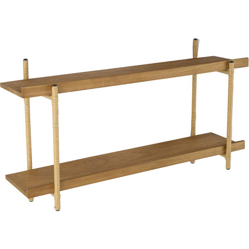 Two Tiers 36.2 X 20.5 X 9.8 inch Natural Shelf
