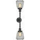 Franklin Restoration Chatham LED 16 inch Matte Black Bath Vanity Light Wall Light in Clear Glass, Franklin Restoration