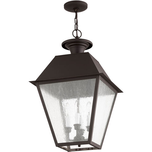 Mansfield 4 Light 15 inch Bronze Outdoor Pendant Lantern