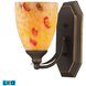 Mix-N-Match LED 8 inch Aged Bronze Vanity Light Wall Light in Yellow Blaze