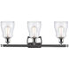 Ballston Ellery LED 26 inch Polished Chrome Bath Vanity Light Wall Light in Clear Glass, Ballston