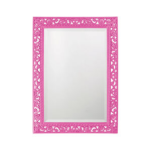 Bristol 36 X 26 inch Glossy Hot Pink Wall Mirror