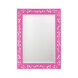 Bristol 36 X 26 inch Glossy Hot Pink Wall Mirror