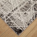 Sesia 94 X 32 inch Black/White Rug in 2 x 8