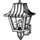 Mansard 1 Light 13 inch Textured Black Outdoor Wall Lantern