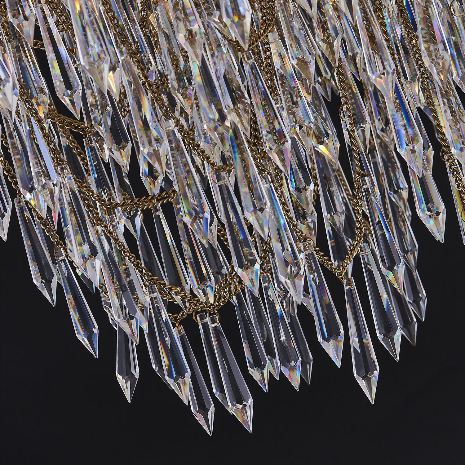 Frangia 12 Light 28.5 inch Brushed Champagne Gold Pendant Ceiling Light