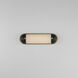 Capsule LED 18 inch Black with Natural Aged Brass Bath Vanity Light Wall Light