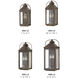 Heritage Anchorage Outdoor Wall Mount Lantern in Light Oiled Bronze, Non-LED, Small