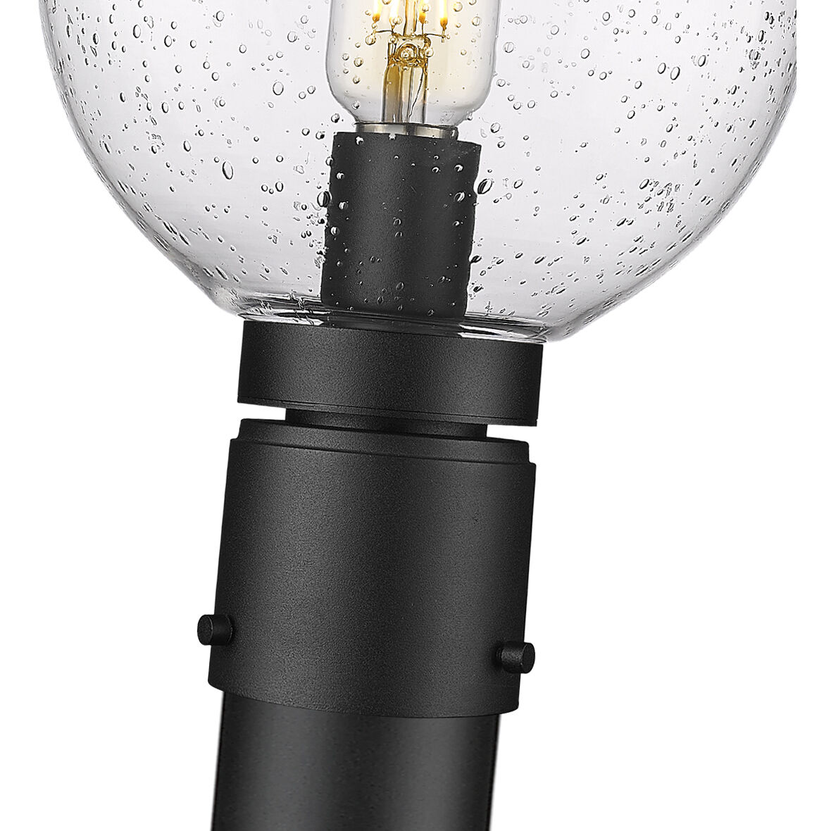 Laurent 1 Light 85.25 inch Black Outdoor Post Mounted Fixture