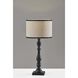 Zeek 27.75 inch 100.00 watt Black Wood Table Lamp Portable Light