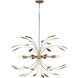 Mariposa 8 Light 36 inch Antique Gold Pendant Ceiling Light