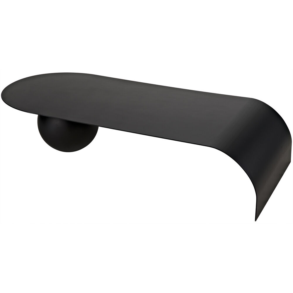Rosario 72 X 32 inch Matte Black Coffee Table