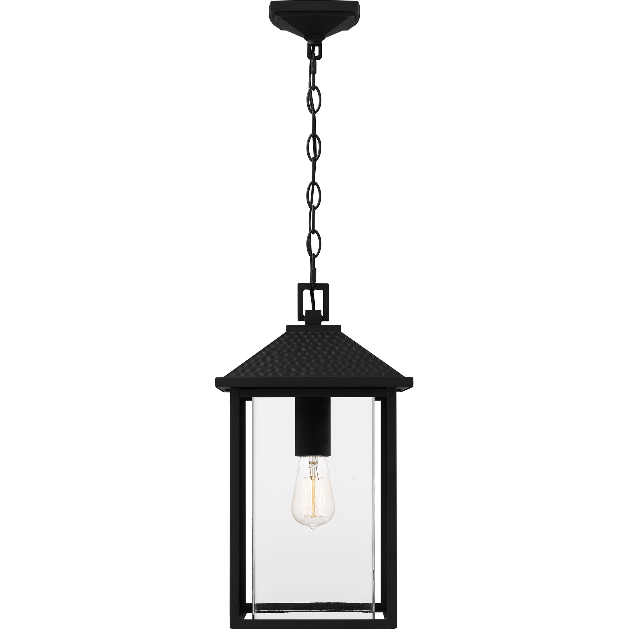 Fletcher 1 Light 10 inch Earth Black Outdoor Hanging Lantern