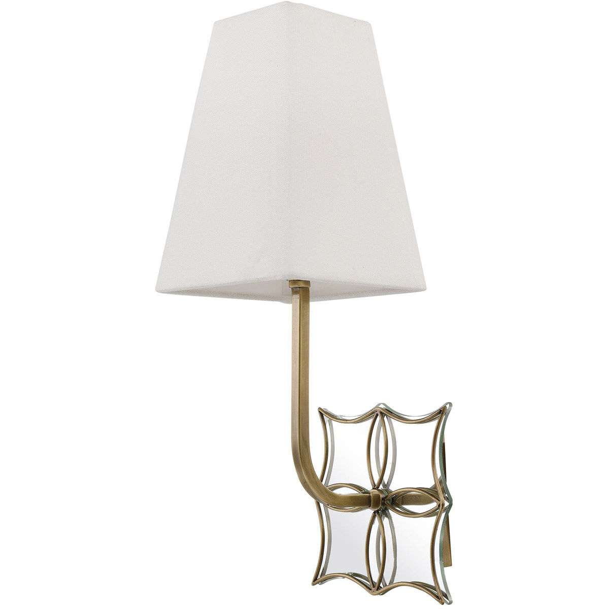 Theodora 1 Light 7 inch Antique Brass Sconce Wall Light