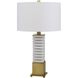 Cranbourne 28.25 inch 150.00 watt Antique Brass and Marble Table Lamp Portable Light