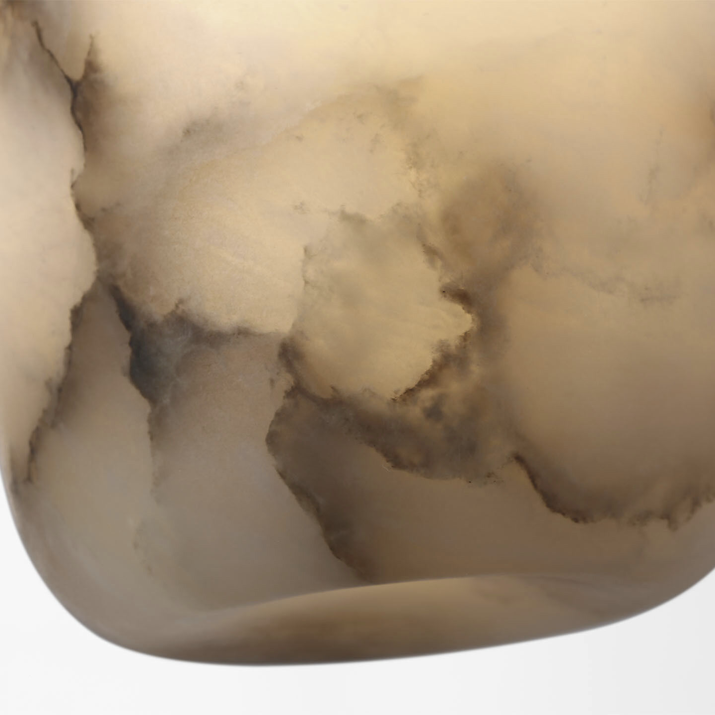 Kelly Wearstler Formosa LED 5.25 inch Alabaster and Bronze Elongated Flush Mount Ceiling Light