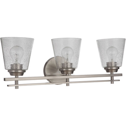 Neighborhood Drake 3 Light 24 inch Brushed Polished Nickel Vanity Light Wall Light, Neighborhood Collection