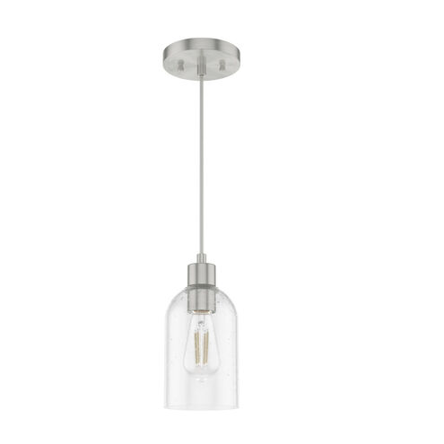 Lochemeade 1 Light 5 inch Brushed Nickel Mini Pendant Ceiling Light