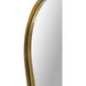 Indah 40 X 30 inch Antique Brass and Clear Mirror