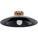 Pima LED 17.75 inch Matte Black Semi Flush Mount Ceiling Light