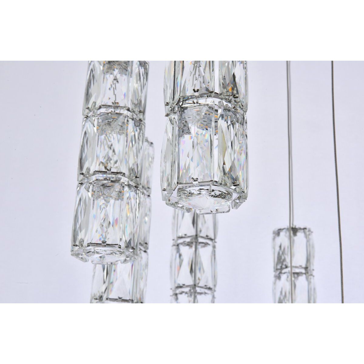 Polaris 20 Light 38 inch Chrome Chandelier Ceiling Light