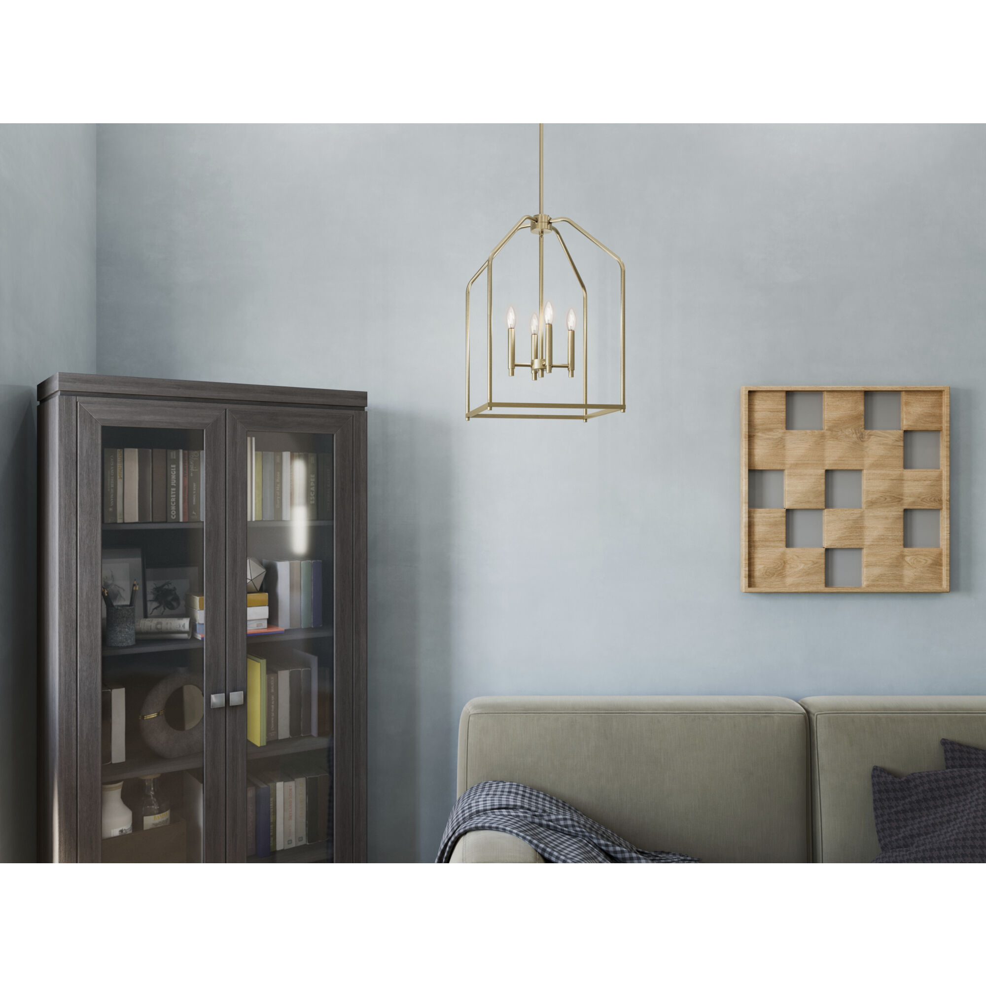 Madden 4 Light 16 inch Champagne Bronze Foyer Pendant Ceiling Light