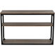 Novie 46 X 15.5 inch Dark Walnut with Matte Black Console, Small