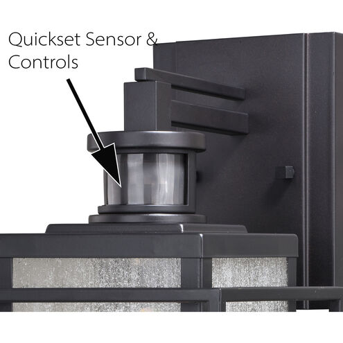 Hyde Park Espresso Bronze Outdoor Motion Sensor, Dualux