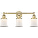 Canton 3 Light 23.25 inch Brushed Brass Bath Vanity Light Wall Light in Matte White