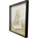 Ochre Folio White and Beige and Gray and Neutral Framed Art
