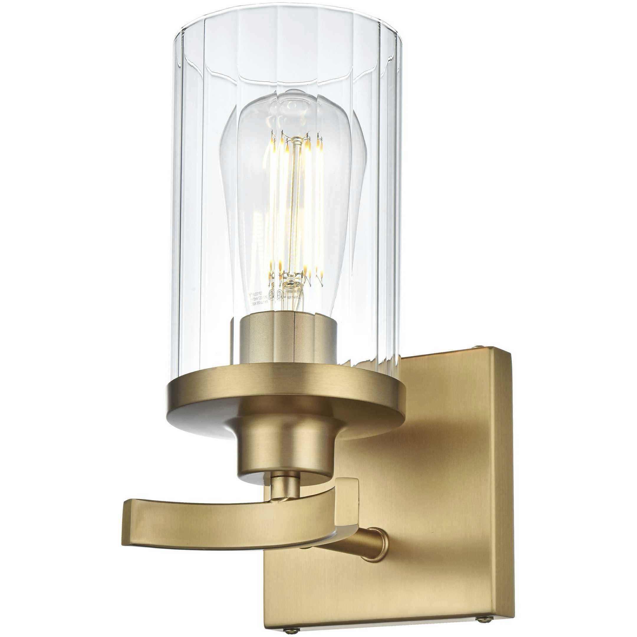 Thane 1 Light 5 inch Satin Gold Bath Sconce Wall Light