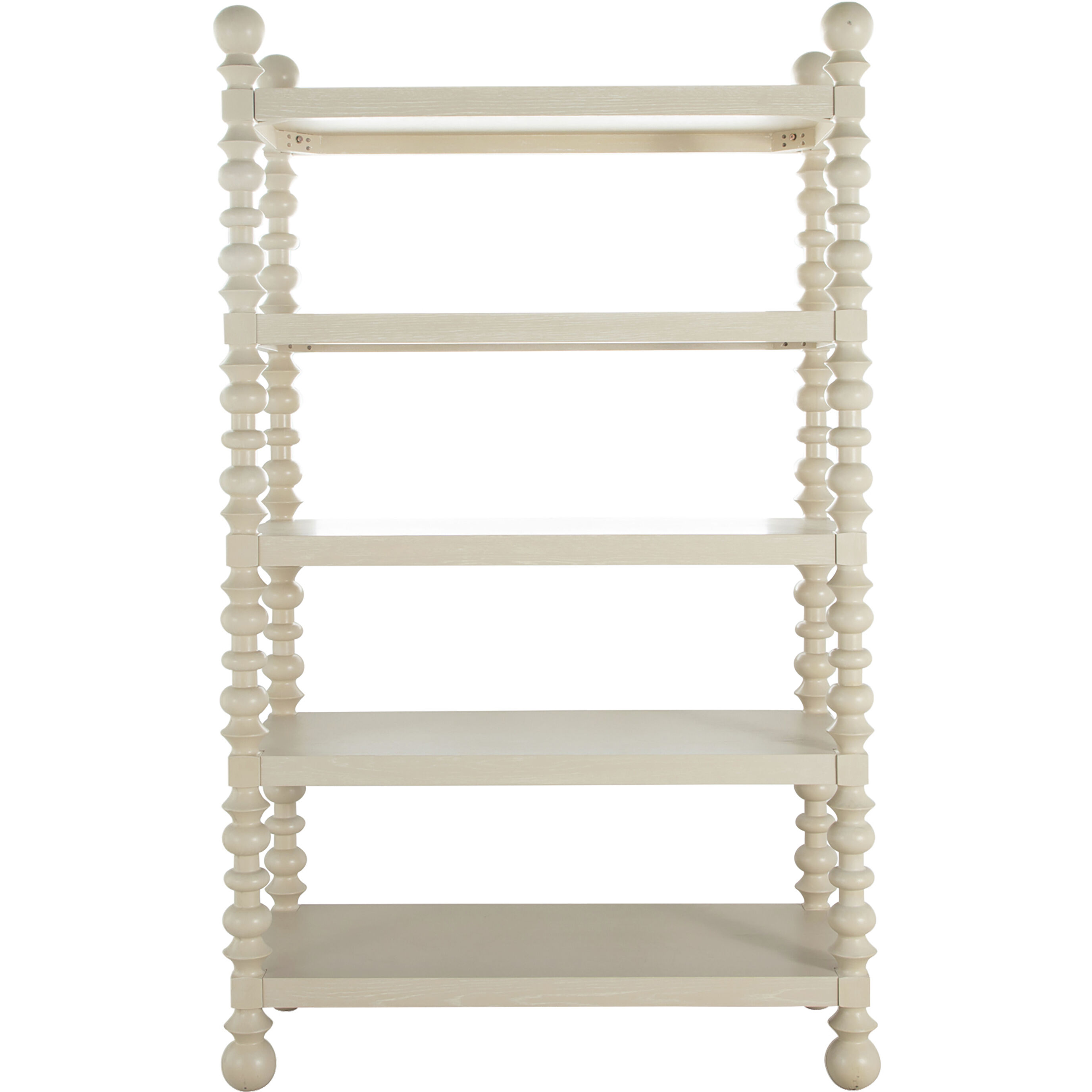 Natalie Cerused White Bookcase