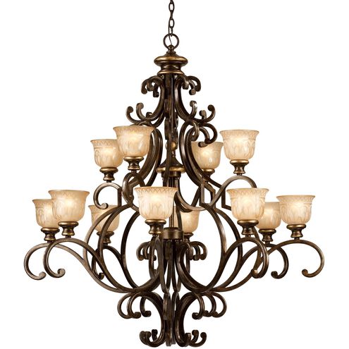 Norwalk 12 Light 48 inch Bronze Umber Chandelier Ceiling Light
