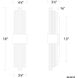 Luzerne 2 Light 4.25 inch Brushed Nickel Bath Vanity & Wall Light in 18in.