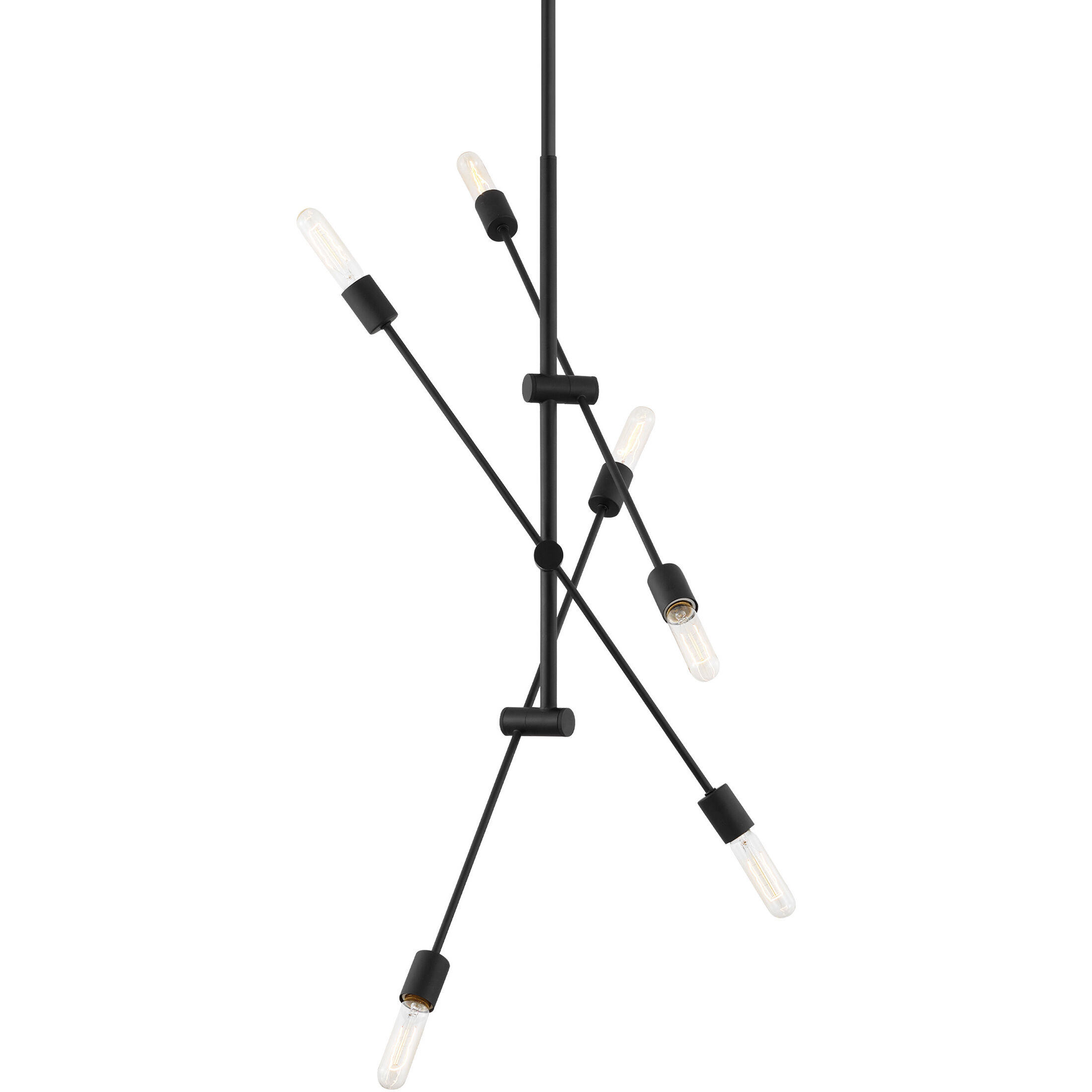 Sean Lavin Axis 6 Light 40 inch Midnight Black Chandelier Ceiling Light