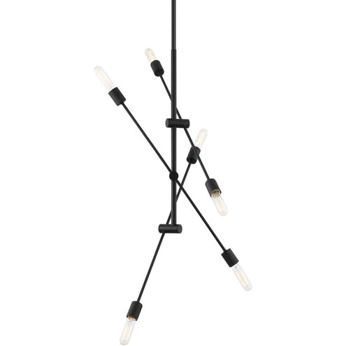 Sean Lavin Axis 6 Light 40 inch Midnight Black Chandelier Ceiling Light