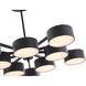 Canada LED 38 inch Black LED Chandelier Ceiling Light