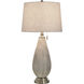 Poly 32.5 inch 100 watt Delnice Ivory Table Lamp Portable Light