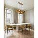 Grand Lotus 6 Light 50.5 inch Antique Gold Leaf Chandelier Ceiling Light