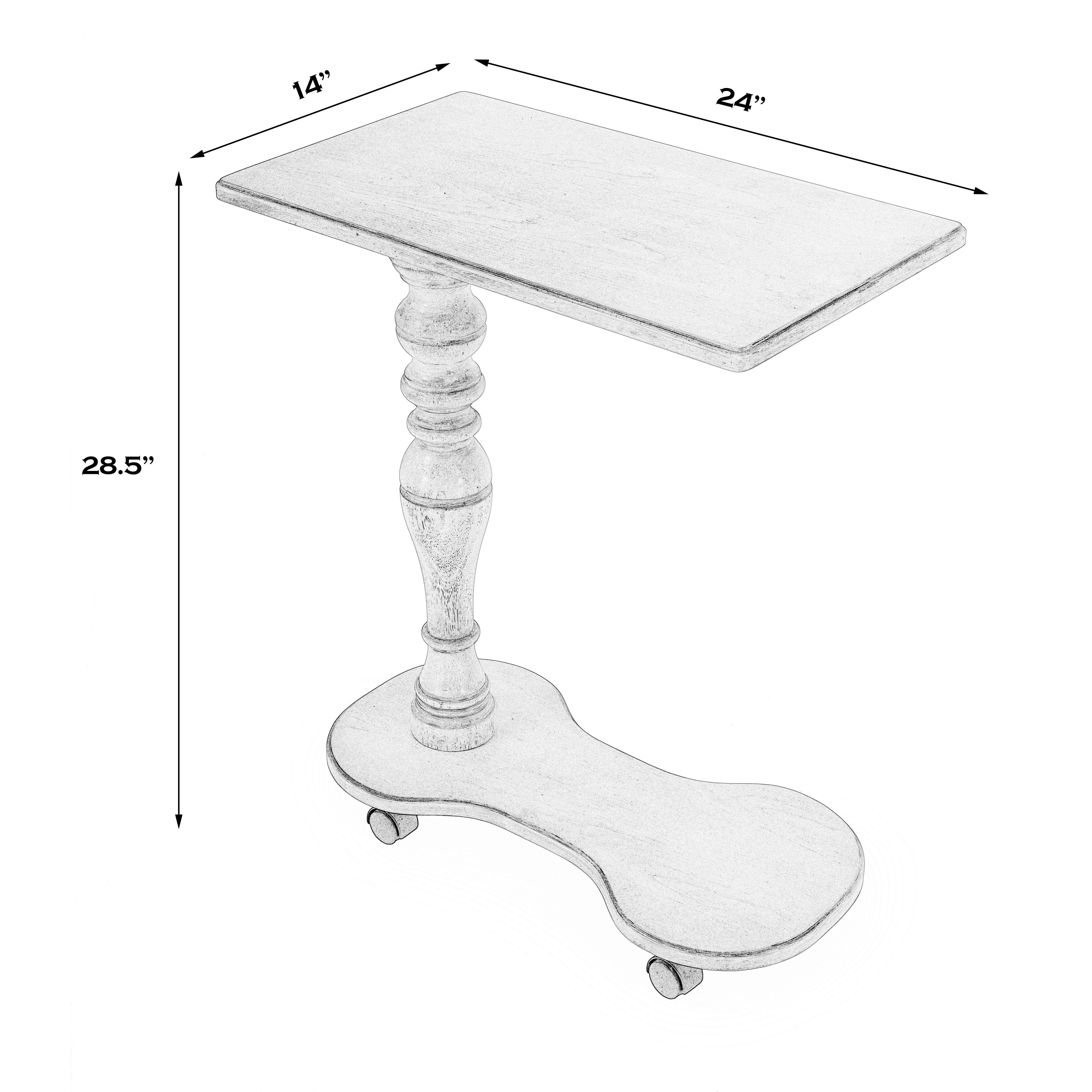 Mabry Mobile Tray Table in Beige