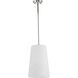 Clarion 1 Light 10.5 inch Polished Nickel Pendant Ceiling Light