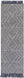 Uttar 96 X 30 inch Grey Rug in 2.5 x 8, Runner