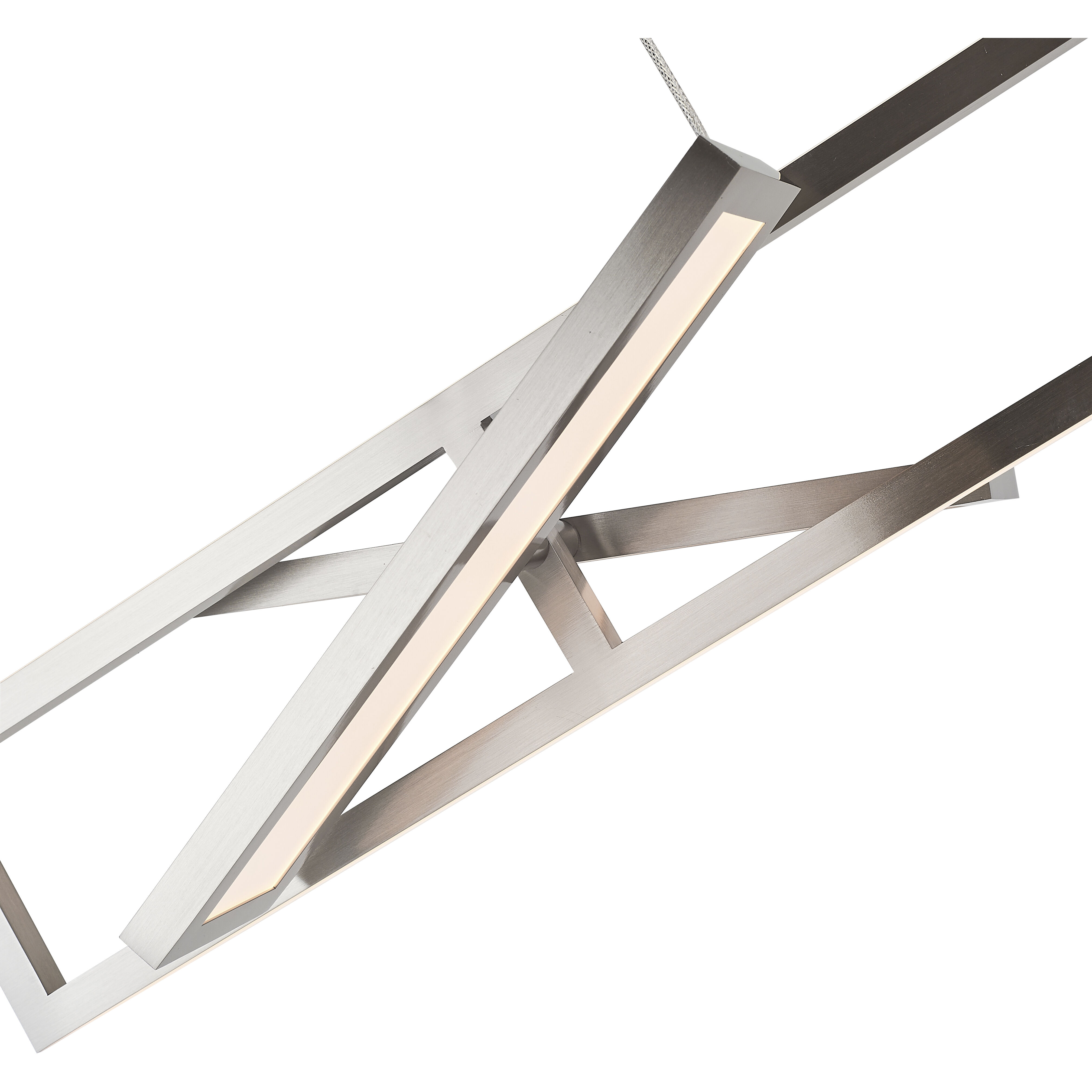 Helix LED 9 inch Brushed Nickel Pendant Ceiling Light